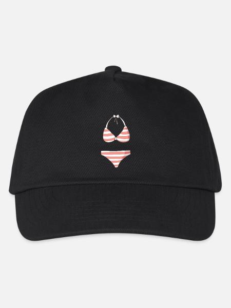Bikini - Kinder Basecap - Schwarz
