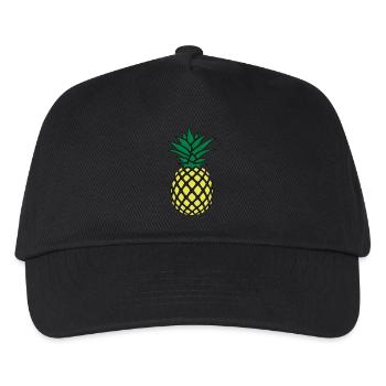 Funky pineapple - Kids’ Baseball Cap - black - Front