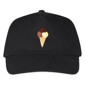 eis eiscreme restaurant ice cream sundae83 - Kinder Basecap - Schwarz - Vorne