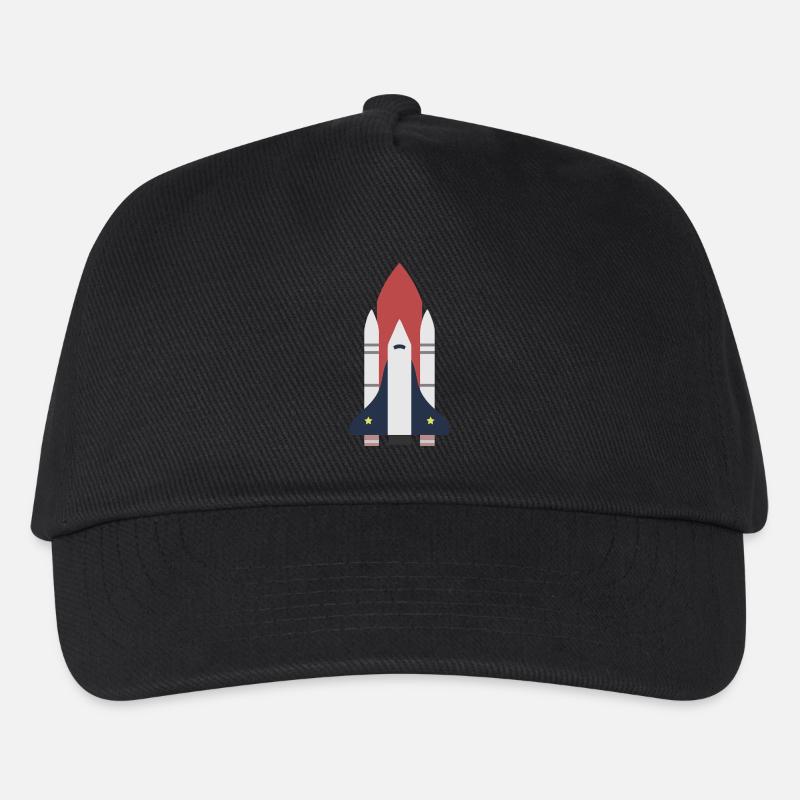 Rakete Weltraum Geschenk Idee - Kinder Basecap - Schwarz