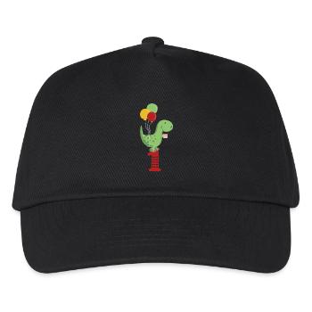 First Birthday Boy T Rex Dinosaur - Kids’ Baseball Cap - black - Front