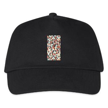 Triangle pattern - Kinder Basecap - Schwarz - Vorne