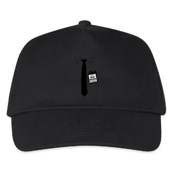 Big Boss Krawatte - Kinder Basecap - Schwarz - Vorne