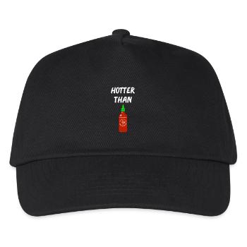 Hotter than Sriracha *classic* - Kinder Basecap - Schwarz - Vorne