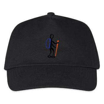 Wanderer Wandern 3C - Kinder Basecap - Schwarz - Vorne