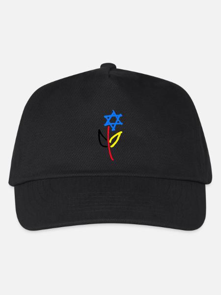 Deutsch Israelische Freundschaft - Kinder Basecap - Schwarz