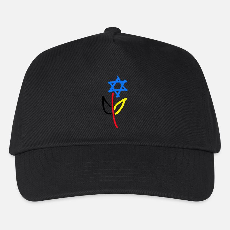 Deutsch Israelische Freundschaft - Kinder Basecap - Schwarz