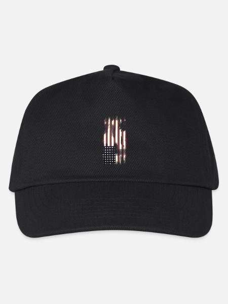 USA Flag - Kinder Basecap - Schwarz