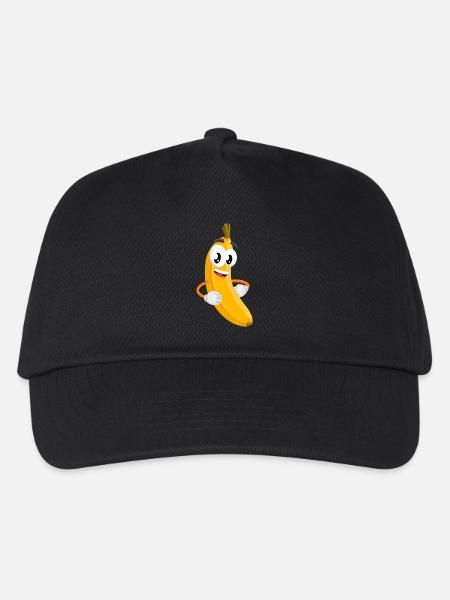 banana - Kinder Basecap - Schwarz