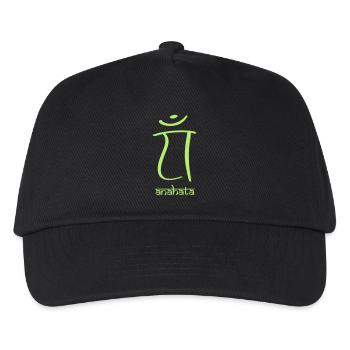 chakra anahata - Kinder Basecap - Schwarz - Vorne