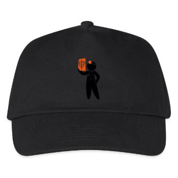 Ein Arzt untersucht ein Röntgenbild - Kinder Basecap - Schwarz - Vorne