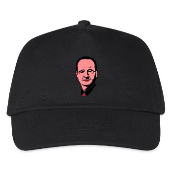 francois holland Präsident Führer 3 - Kinder Basecap - Schwarz - Vorne