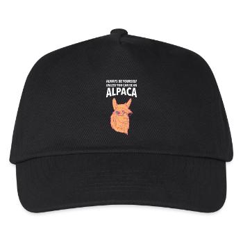Always Be An Alpaca - Kids’ Baseball Cap - black - Front