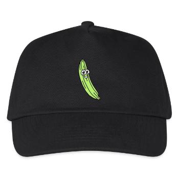 concombre doux - Casquette de baseball Enfant - noir - Devant