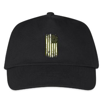 United States grunge flag - Kids’ Baseball Cap - black - Front