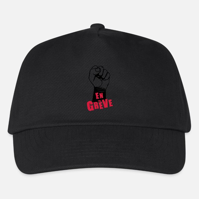 en greve point leve 0 - Casquette de baseball Enfant - noir