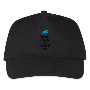 Keep Calm and Take it Isi - Kids’ Baseball Cap - black - Front