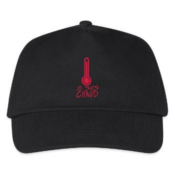 je suis chaud thermometre citation - Casquette de baseball Enfant - noir - Devant