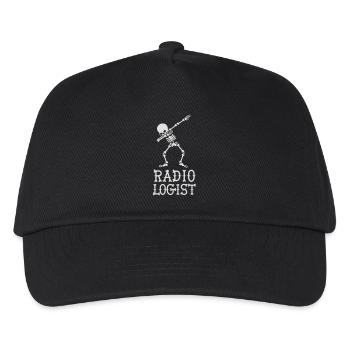 Dab dabbing skeleton radiologist - Kinder Basecap - Schwarz - Vorne