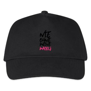 maedels nie ohne meine - Kinder Basecap - Schwarz - Vorne
