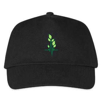 Impulsion écologique végétalienne - Casquette de baseball Enfant - noir - Devant