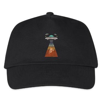 Pizza Ufo - Kinder Basecap - Schwarz - Vorne