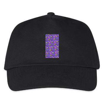 LGBTIQ Pride Month Pattern - Kinder Basecap - Schwarz - Vorne