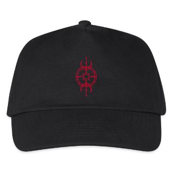 Rotes Symbol für Schutz und Glück - Kinder Basecap - Schwarz - Vorne