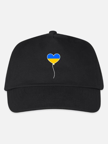 Ukraine - Kinder Basecap - Schwarz