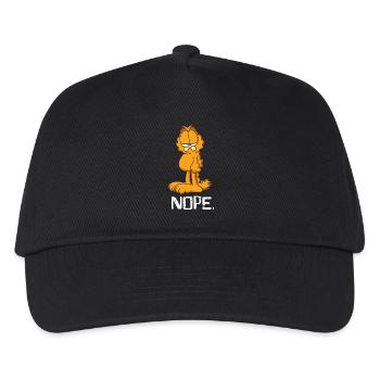 Garfield Nope - Kinder Basecap - Schwarz - Vorne