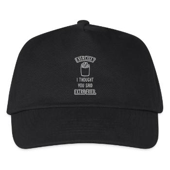 Exercice Extra Fries Citation - Casquette de baseball Enfant - noir - Devant