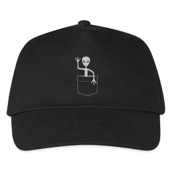 Chest bag Alien waves friendly - Kids’ Baseball Cap - black - Front