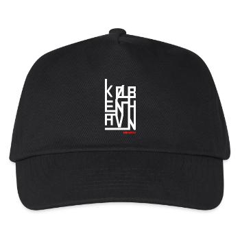 Kopenhagen Geometrie - Kinder Basecap - Schwarz - Vorne