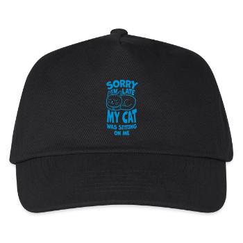 sorry cat was sitting - Kids’ Baseball Cap - black - Front
