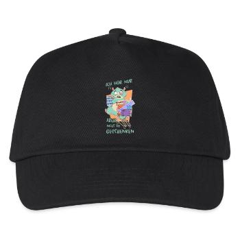 Hamster Geschenke - Kinder Basecap - Schwarz - Vorne