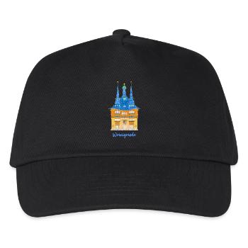 Wernigerode, Rathaus, Fachwerkhaus Ostdeutschland - Kinder Basecap - Schwarz - Vorne