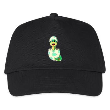 Schlange Ei - Kinder Basecap - Schwarz - Vorne