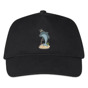 Delfin Gentleman Zylinder - Kinder Basecap - Schwarz - Vorne