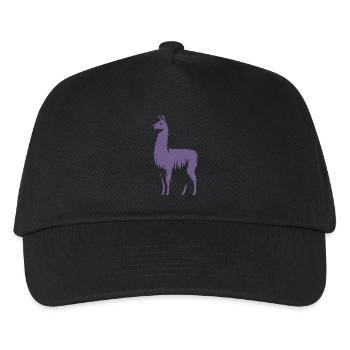 Llama Silhouette - Kids’ Baseball Cap - black - Front