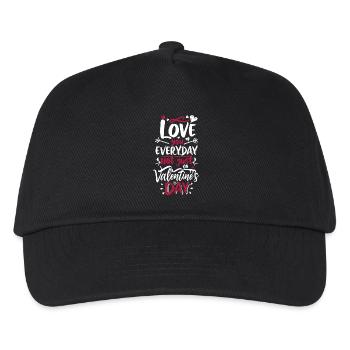 Love in everyday life, not just Valentine's Day - Kids’ Baseball Cap - black - Front