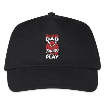 Ce papa dard sait comment jouer - Casquette de baseball Enfant - noir - Devant