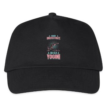 Yoga Grandmother - Kids’ Baseball Cap - black - Front