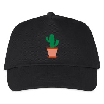 Kaktus - Kinder Basecap - Schwarz - Vorne