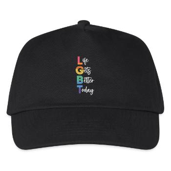 Mois de la fierté LGBT - La vie s’améliore aujourd’hui - Casquette de baseball Enfant - noir - Devant