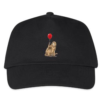 Affe Luftballon - Kinder Basecap - Schwarz - Vorne