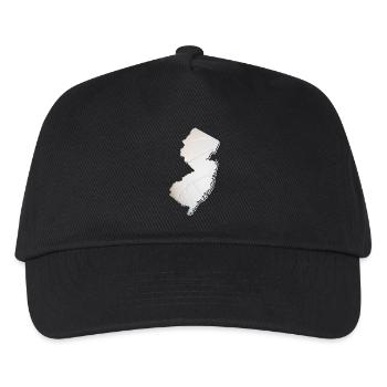 New Jersey (United States) | real volleyball | Map - Kids’ Baseball Cap - black - Front