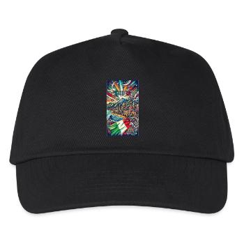 Design de voyage en Sicile et en Italie - Casquette de baseball Enfant - noir - Devant
