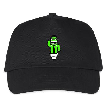 Cooler Kaktus Kakteen Wüste Pflanze Sonnenbrille - Kinder Basecap - Schwarz - Vorne