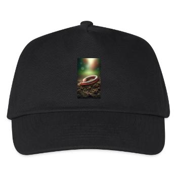 Regenwurm - Kinder Basecap - Schwarz - Vorne