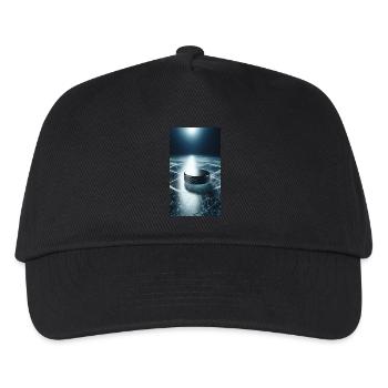 Ice Hockey Puck - Kids’ Baseball Cap - black - Front
